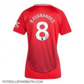 Manchester United Bruno Fernandes #8 Replika Hemmatröja Damer 2024-25 Kortärmad